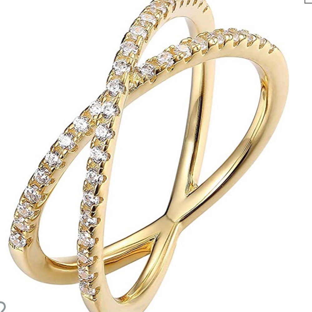 Gold CrossoverX Style Ring- NEW